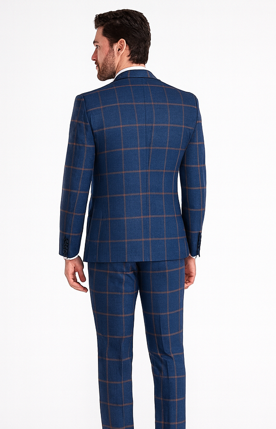 Rossi Man MAX RM1840 Slim Fit 3-Piece Suit – Modern Men’s Formalwear