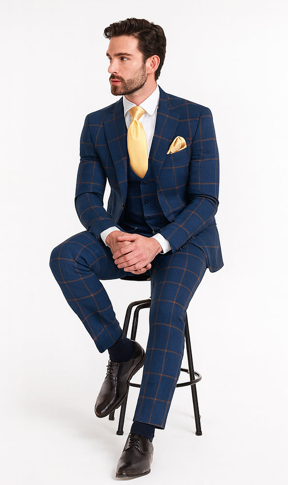 Rossi Man MAX RM1840 Slim Fit 3-Piece Suit – Modern Men’s Formalwear