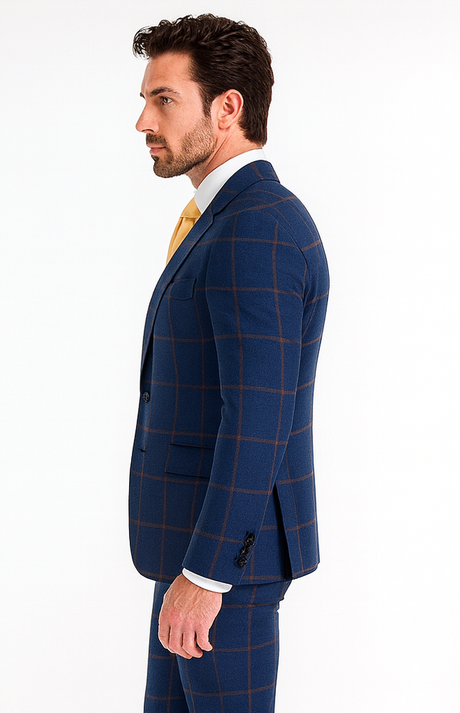 Rossi Man MAX RM1840 Slim Fit 3-Piece Suit – Modern Men’s Formalwear