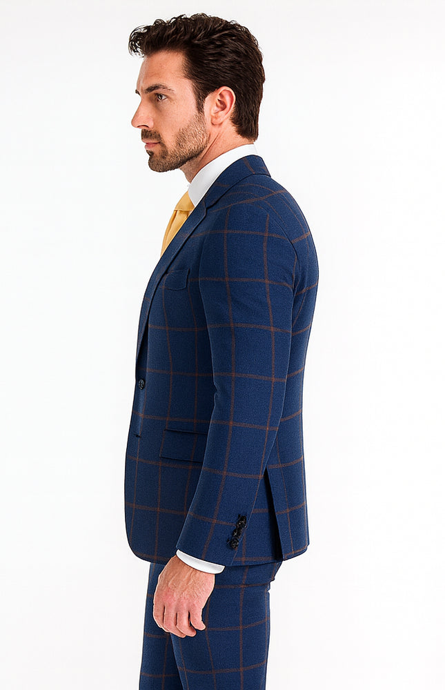 Rossi Man MAX RM1840 Slim Fit 3-Piece Suit – Modern Men’s Formalwear
