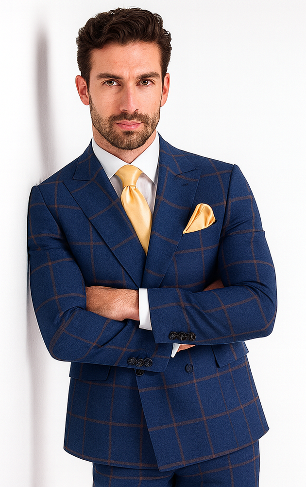 Rossi Man MAX RM1840 Slim Fit 3-Piece Suit – Modern Men’s Formalwear