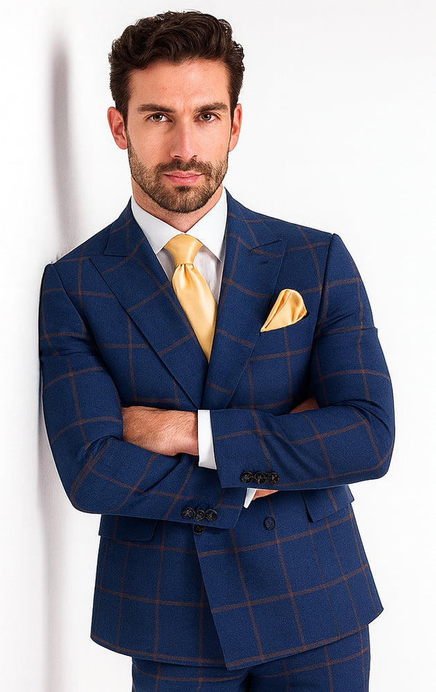 Rossi Man MAX RM1840 Slim Fit 3-Piece Suit – Modern Men’s Formalwear