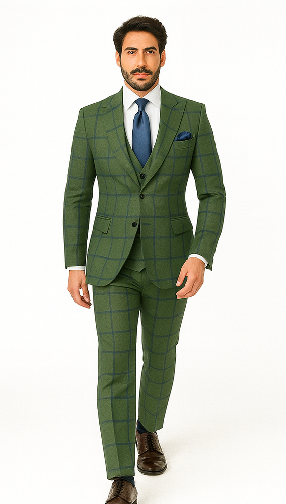Rossi Man MAX RM1841 Slim Fit 3-Piece Suit – Men’s Formalwear