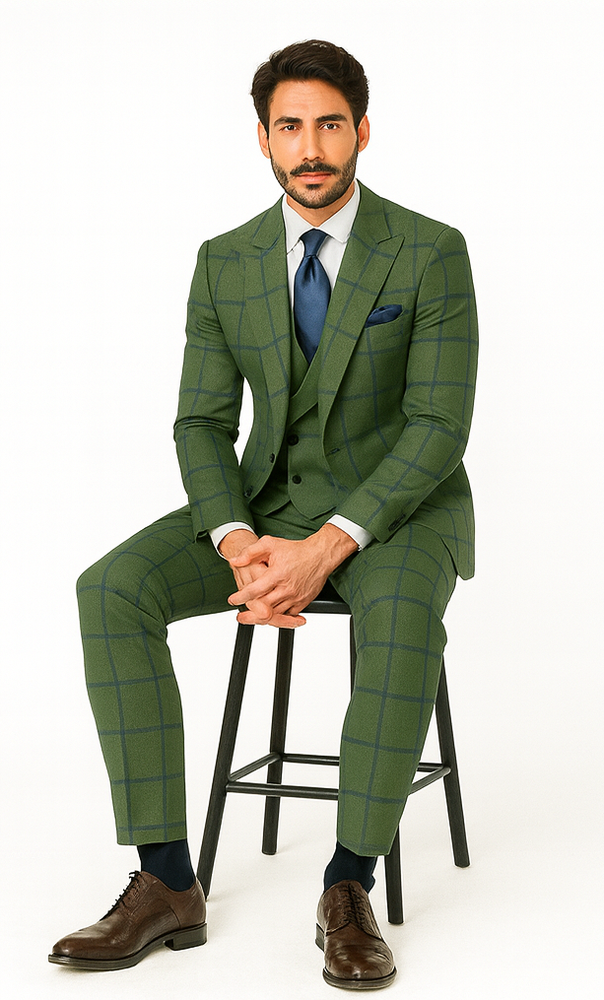 Rossi Man MAX RM1841 Slim Fit 3-Piece Suit – Men’s Formalwear