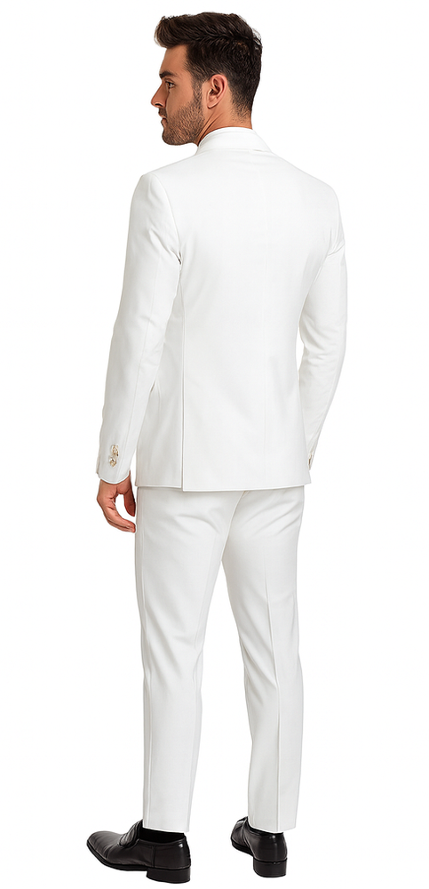 Rossi Man Milano RM1374 – Men’s Modern 3-Piece Suit - Formalwear Set for Every Occasion