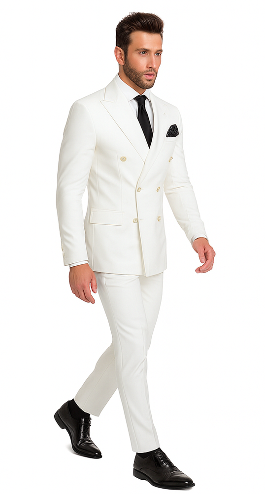 Rossi Man Milano RM1374 – Men’s Modern 3-Piece Suit - Formalwear Set for Every Occasion