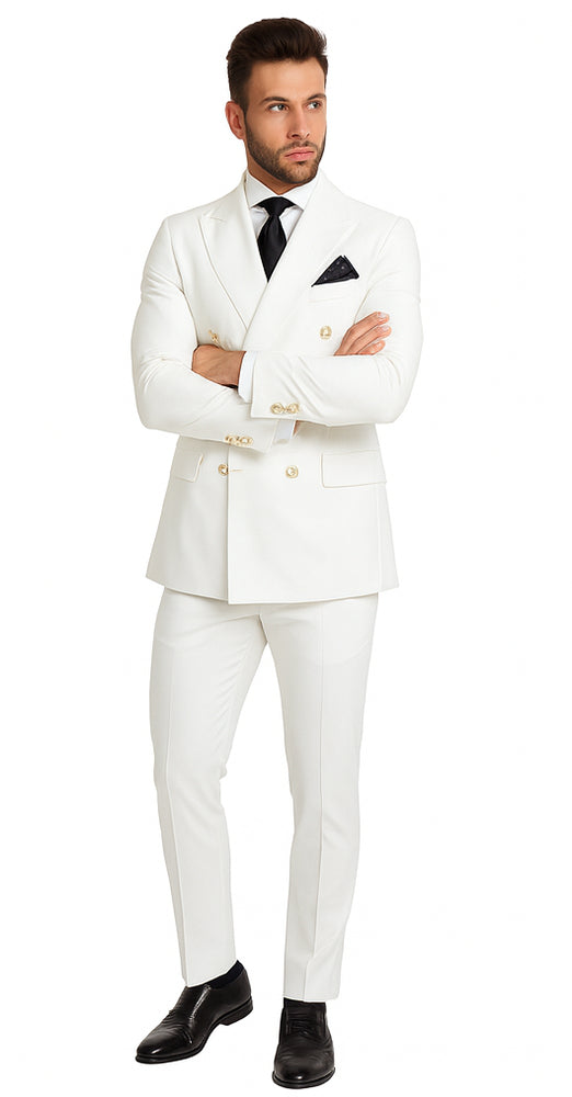 Rossi Man Milano RM1374 – Men’s Modern 3-Piece Suit - Formalwear Set for Every Occasion
