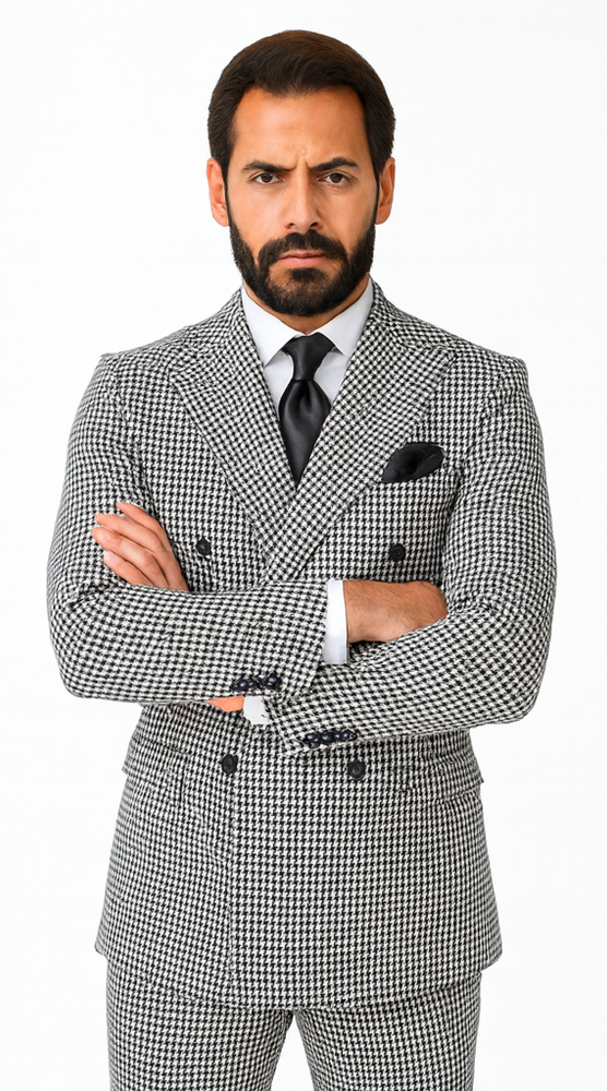 Rossi Man Milano RM1588 – Men’s Modern 3-Piece Slim Fit Suit - Stylish Formal Outfit for Events