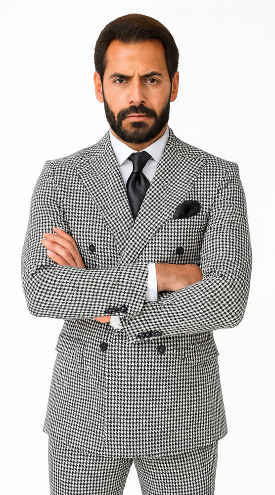 Rossi Man Milano RM1588 – Men’s Modern 3-Piece Slim Fit Suit - Stylish Formal Outfit for Events