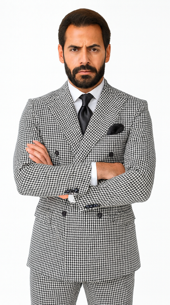 Rossi Man Milano RM1588 – Men’s Modern 3-Piece Slim Fit Suit - Stylish Formal Outfit for Events