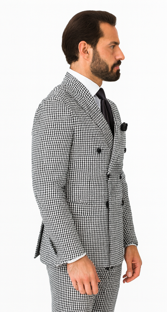 Rossi Man Milano RM1588 – Men’s Modern 3-Piece Slim Fit Suit - Stylish Formal Outfit for Events