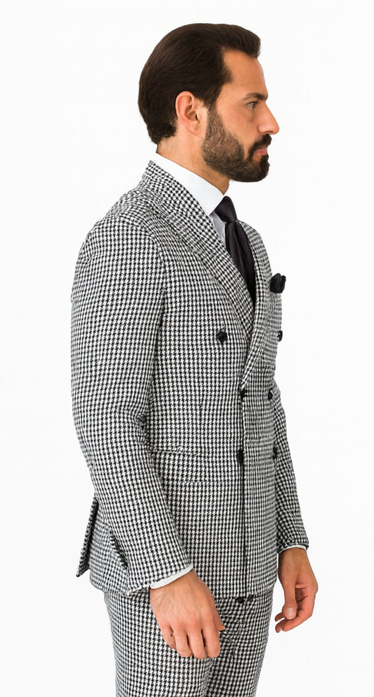 Rossi Man Milano RM1588 – Men’s Modern 3-Piece Slim Fit Suit - Stylish Formal Outfit for Events