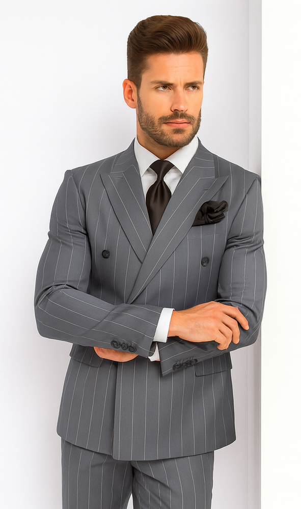 Rossi Man Milano RM1726 – Men’s Modern Fit 3-Piece Suit - Stylish Formalwear for Every Occasion