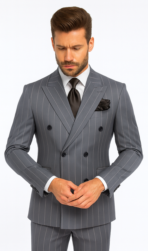 Rossi Man Milano RM1726 – Men’s Modern Fit 3-Piece Suit - Stylish Formalwear for Every Occasion
