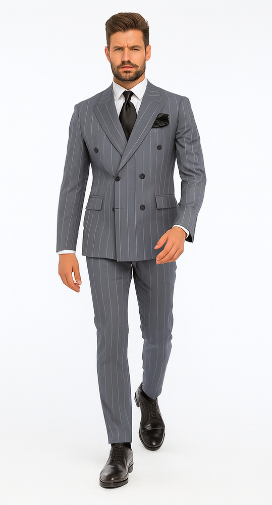 Rossi Man Milano RM1726 – Men’s Modern Fit 3-Piece Suit - Stylish Formalwear for Every Occasion