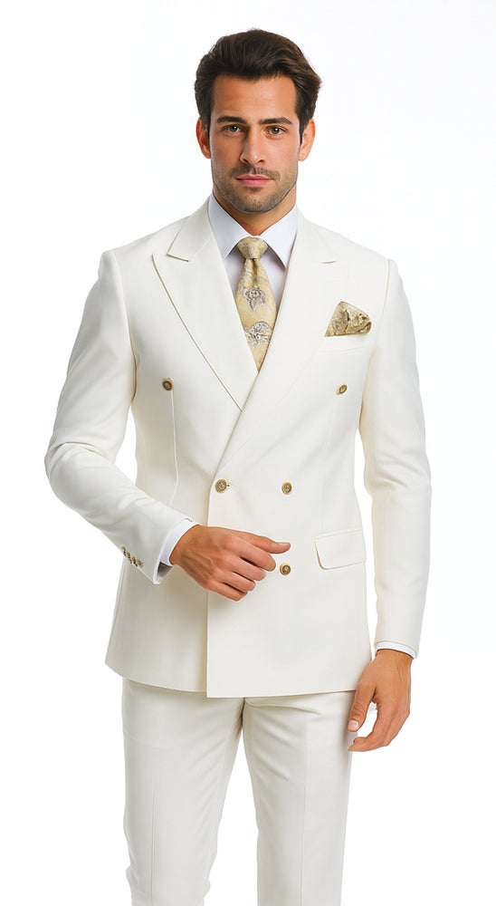 Rossi Man Milano RM1770 – Men’s Modern Slim Fit 3-Piece Suit - Formalwear for Every Occasion