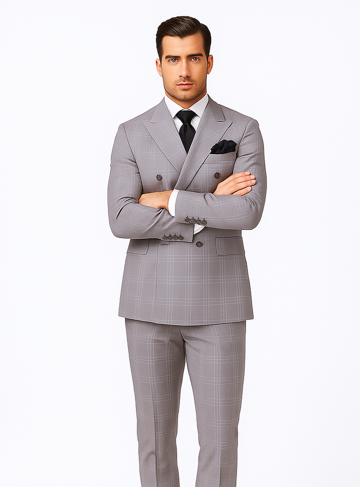 Rossi Man Milano RM1796 – Classic Men’s Suit for Timeless Style - Tailored Fit Dress Suit