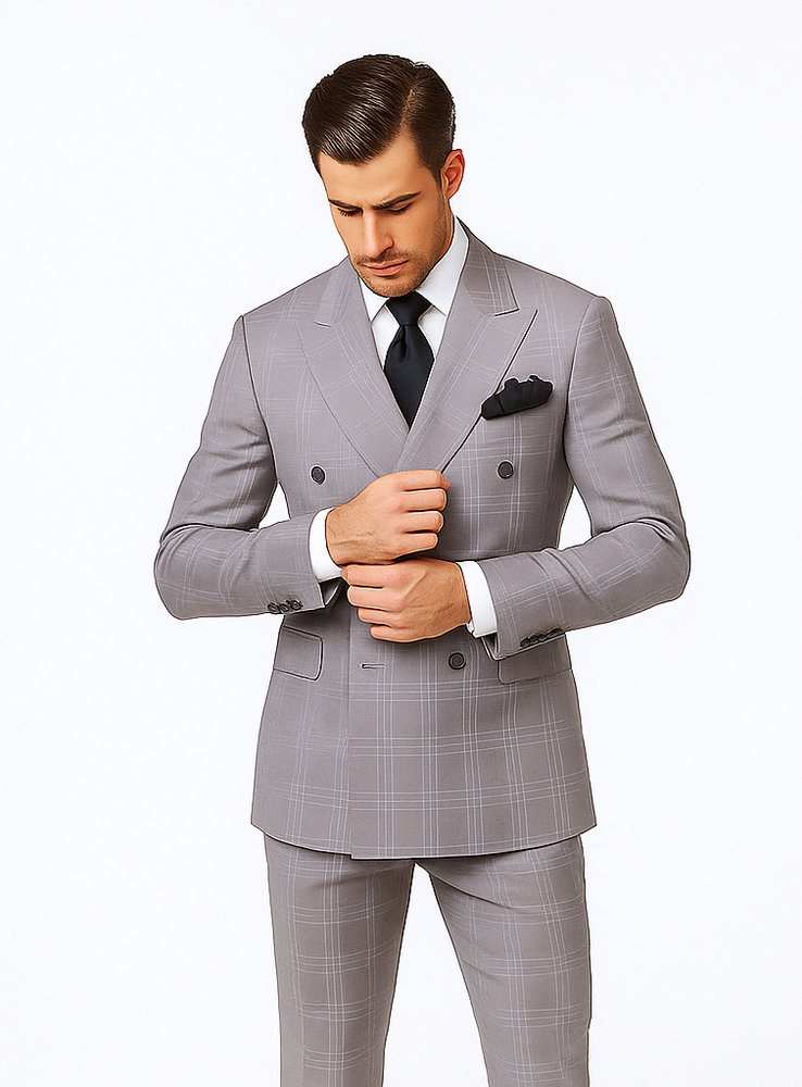 Rossi Man Milano RM1796 – Classic Men’s Suit for Timeless Style - Tailored Fit Dress Suit