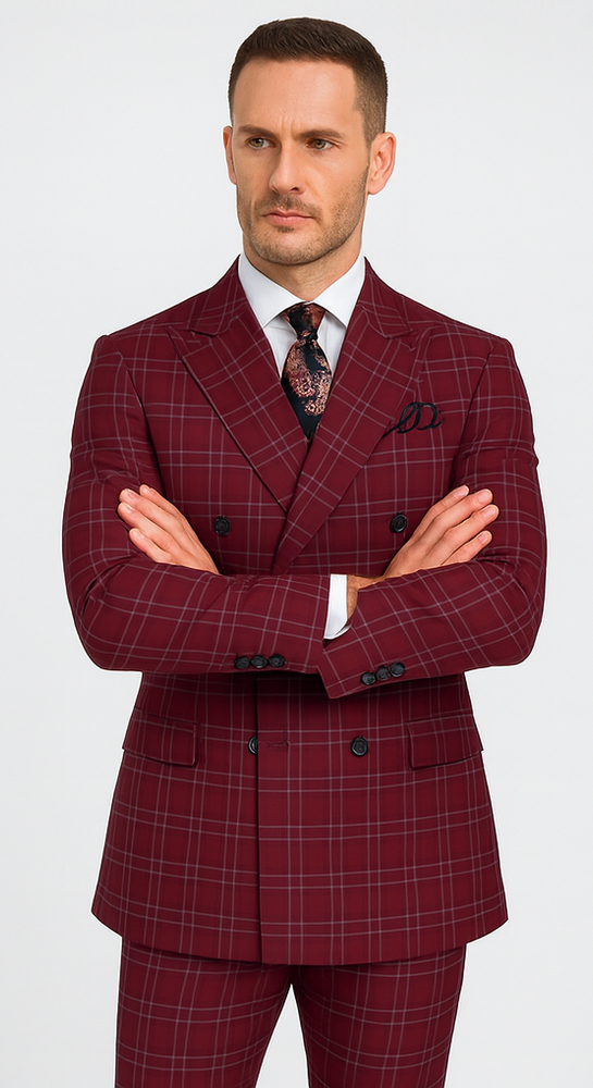 Rossi Man Milano RM1827 – Classic Tailored Men’s Suit - Formal Style for Modern Gentlemen