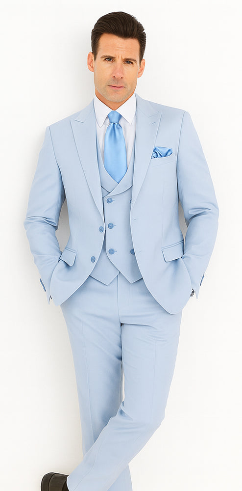 Rossi Man Paul RM1395 – Men’s Classic Tailored Suit - Elegant Formalwear for Men
