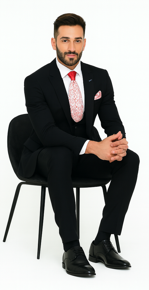 Rossi Man Remo RM1757 – Men’s Tailored Fit Suit - Modern Elegant Formal Style