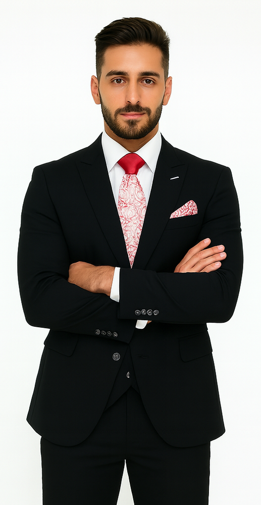 Rossi Man Remo RM1757 – Men’s Tailored Fit Suit - Modern Elegant Formal Style
