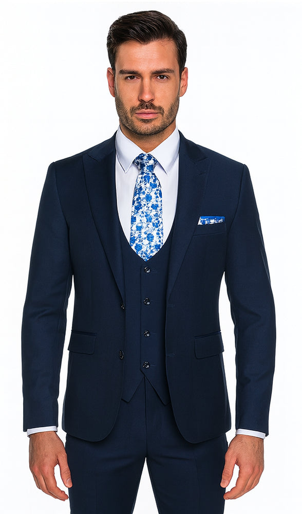 Rossi Man RM1102 Sydney II – Modern Slim Fit Formal Suit for Men | Tailored Contemporary Elegance