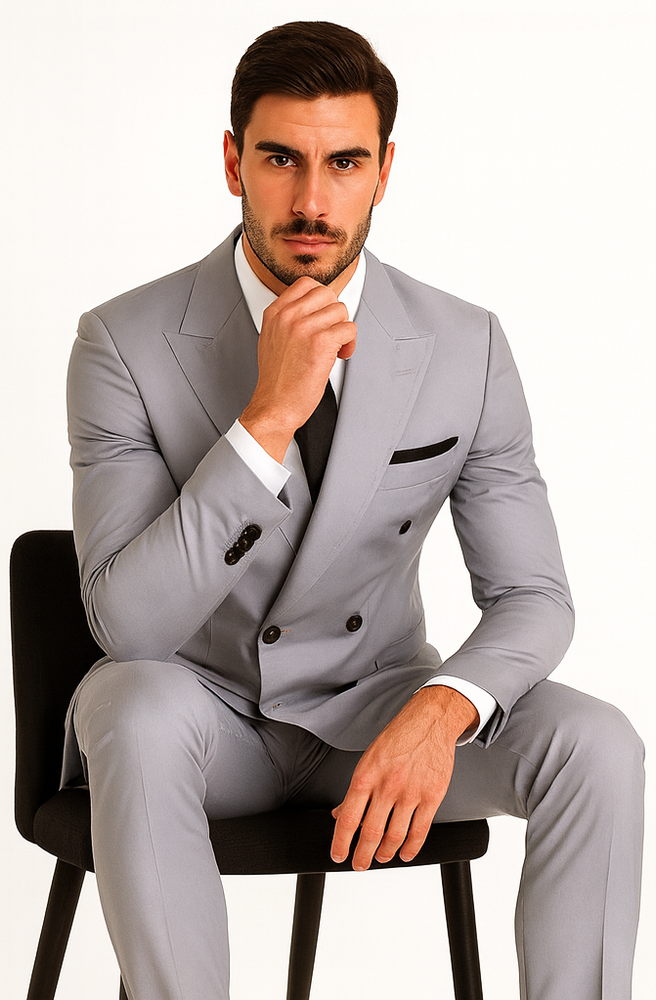 Rossi Man RM1178 Milano Collection Slim Fit Suit for Men – Modern Formal Wear