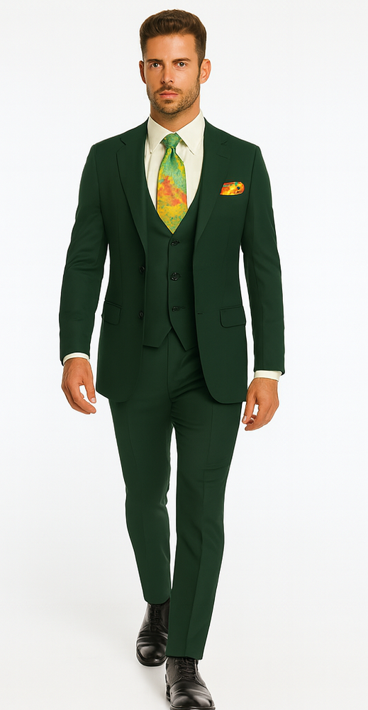 Rossi Man RM1190 – Sydney - 3-Piece Slim Fit Suit for Men | Modern Tailored Formalwear