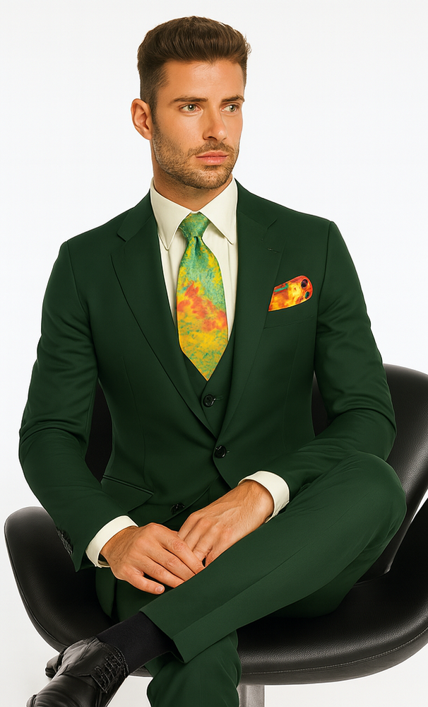 Rossi Man RM1190 – Sydney - 3-Piece Slim Fit Suit for Men | Modern Tailored Formalwear
