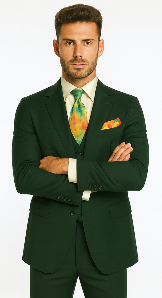 Rossi Man RM1190 – Sydney - 3-Piece Slim Fit Suit for Men | Modern Tailored Formalwear