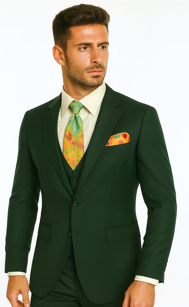 Rossi Man RM1190 – Sydney - 3-Piece Slim Fit Suit for Men | Modern Tailored Formalwear