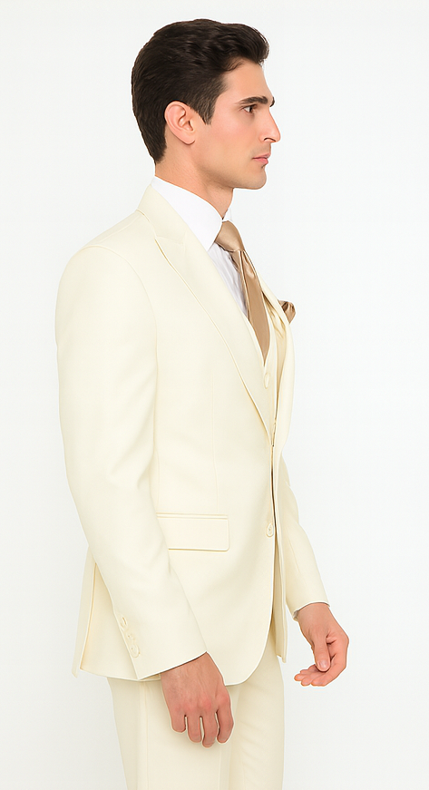 Rossi Man RM1206 – Sydney II Collection 3-Piece Slim Fit Suit for Men - Modern Tailored Formalwear