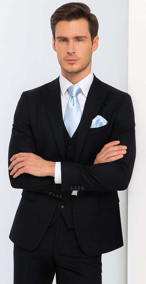 Rossi Man RM1310 – Sydney II Collection Modern Tailored Suit for Men - Elegant 2-Piece Slim Fit Formalwear