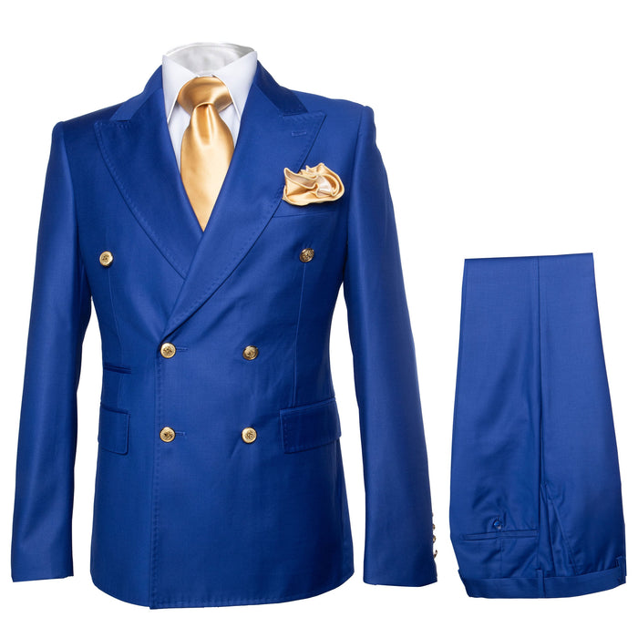 Rossi Man RM1375 – Milano Series Modern 3-Piece Suit for Men - Slim Fit Formalwear