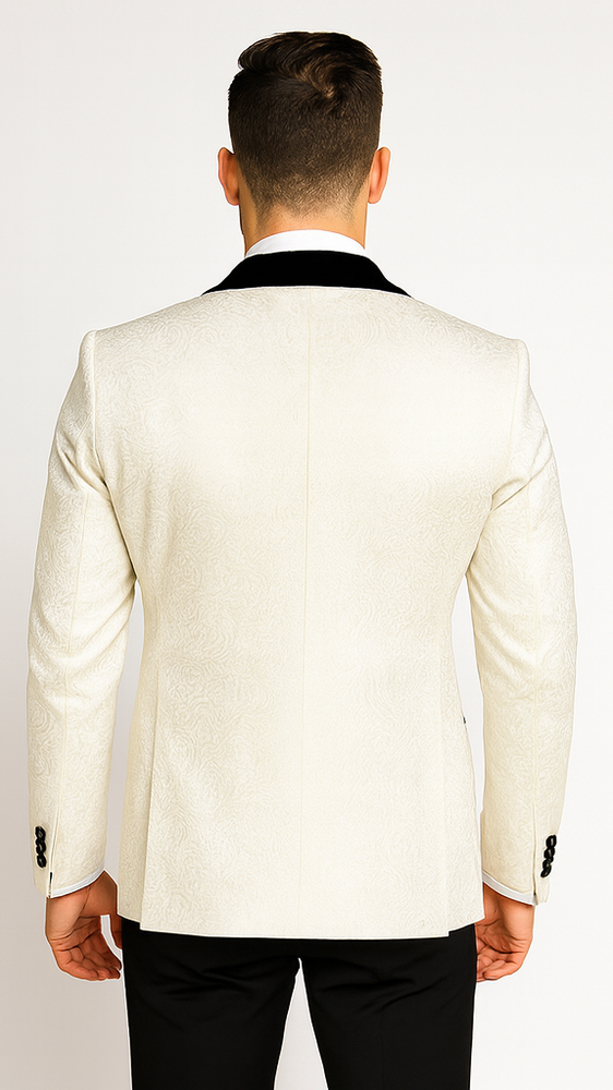 Rossi Man RM1449 – Formal 3-Piece Smoking Style Tuxedo for Men - Elegant Modern Evening Wear