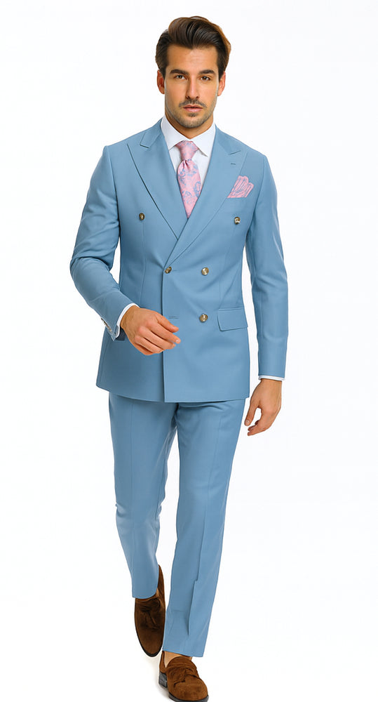 Rossi Man RM1771 – Sophisticated Milano Slim Fit Suit for Men - Modern Formalwear