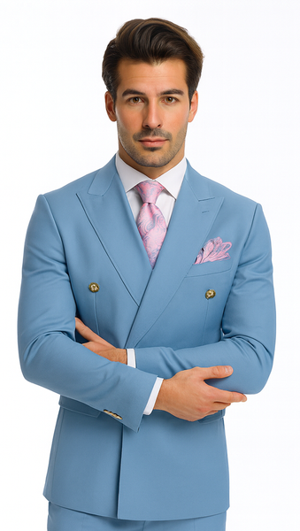 Rossi Man RM1771 – Sophisticated Milano Slim Fit Suit for Men - Modern Formalwear