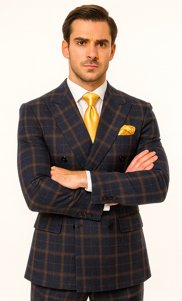 Rossi Man RM1790 – Elegant Slim Fit Milano Suit for Men - Stylish Modern Formal Attire