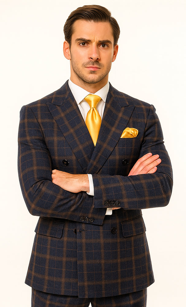 Rossi Man RM1790 – Elegant Slim Fit Milano Suit for Men - Stylish Modern Formal Attire