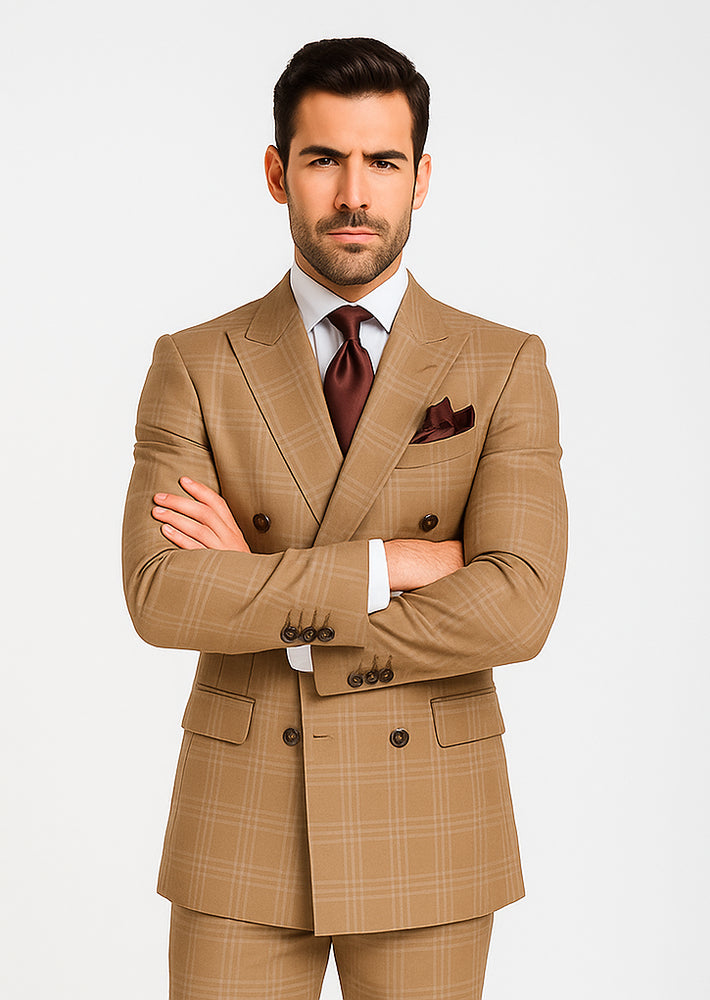 Rossi Man RM1797 – Timeless Milano Suit for Men’s Formal & Casual Wear - Tailored Fit Dress Suit