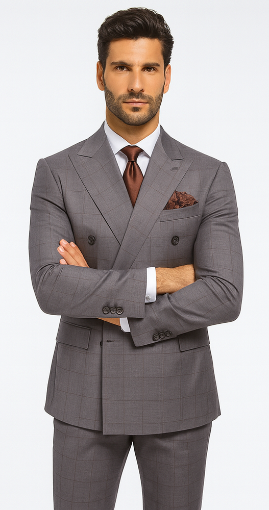Rossi Man RM1830 – Milano Collection Elegant Formal Suit for Men - Premium Tailored Wear