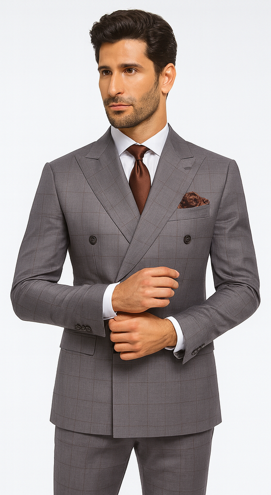 Rossi Man RM1830 – Milano Collection Elegant Formal Suit for Men - Premium Tailored Wear
