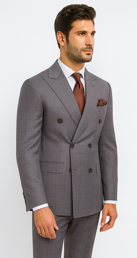 Rossi Man RM1830 – Milano Collection Elegant Formal Suit for Men - Premium Tailored Wear