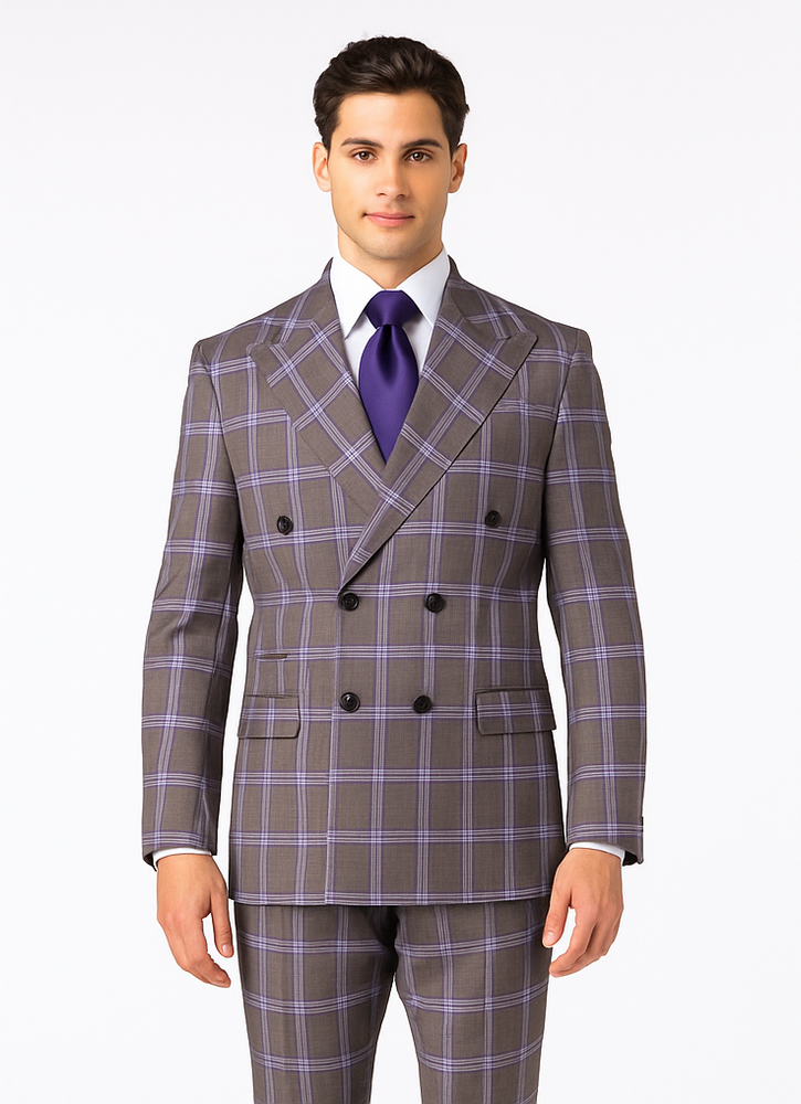 Rossi Man RM1846 Men’s Classic Navy 2-Piece Suit – Elegant Tailored Fit Formal & Business Wear from the Milano Collection