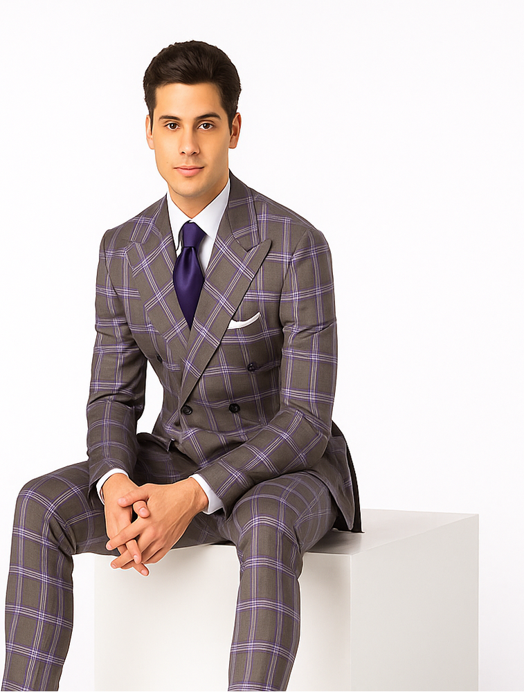 Rossi Man RM1846 Men’s Classic Navy 2-Piece Suit – Elegant Tailored Fit Formal & Business Wear from the Milano Collection
