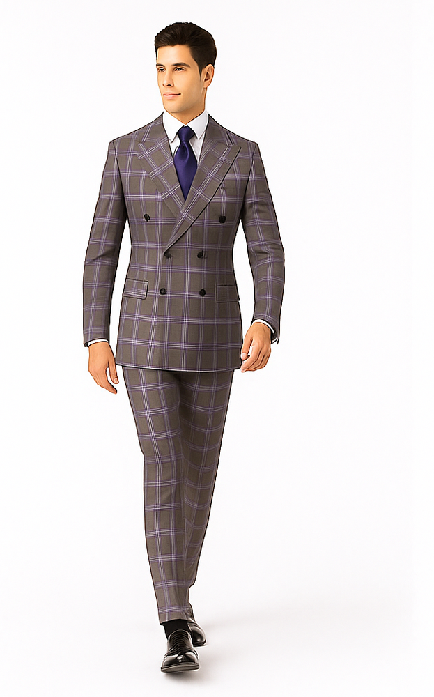 Rossi Man RM1846 Men’s Classic Navy 2-Piece Suit – Elegant Tailored Fit Formal & Business Wear from the Milano Collection
