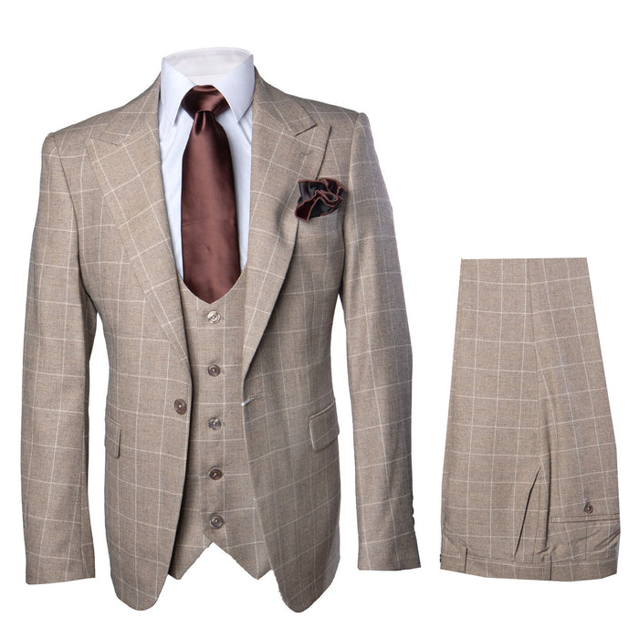 Rossi Man Tom RM1852 – Stylish Men’s Tailored 3-Piece Suit for Formal Elegance -Modern Fit