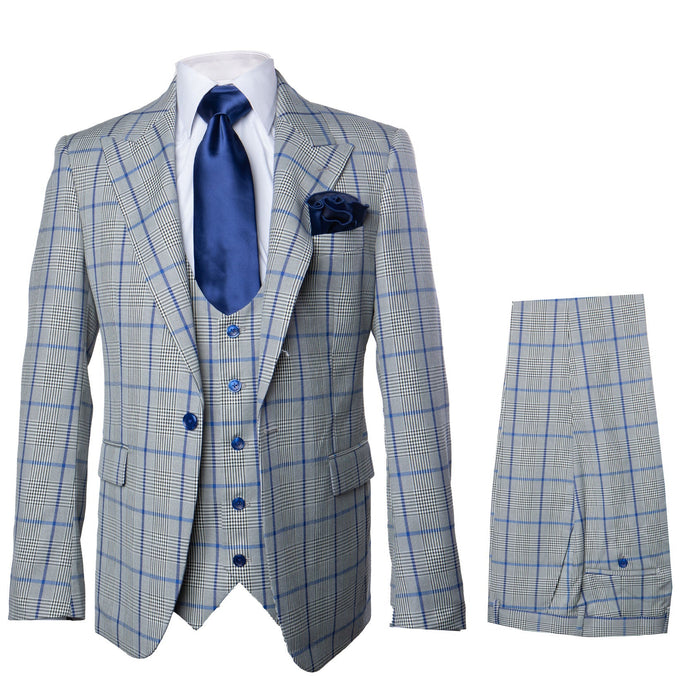 Rossi Man Tom RM1856 – Modern Fit 2-Piece Men’s Suit for Stylish Gentlemen - Tailored Elegance