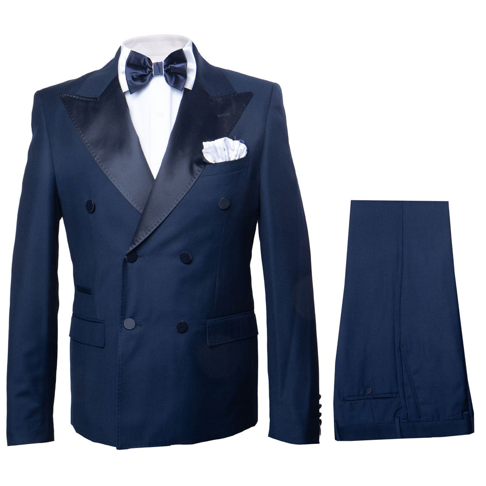 Rossi Man Zeus RM1004 – Premium Men’s Formal Suit, Modern Slim Fit Black-Tie